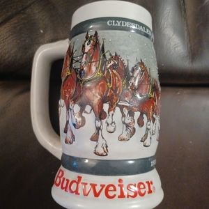 Budweiser holiday stein